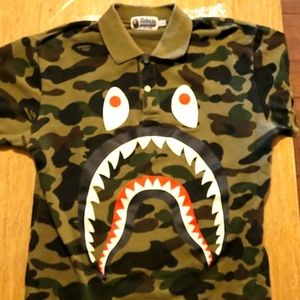 BAPE camo polo